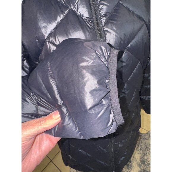 London Fog Black Light Weight Packable Down Puffer Jacket L Travel Outdoors - Picture 11 of 11